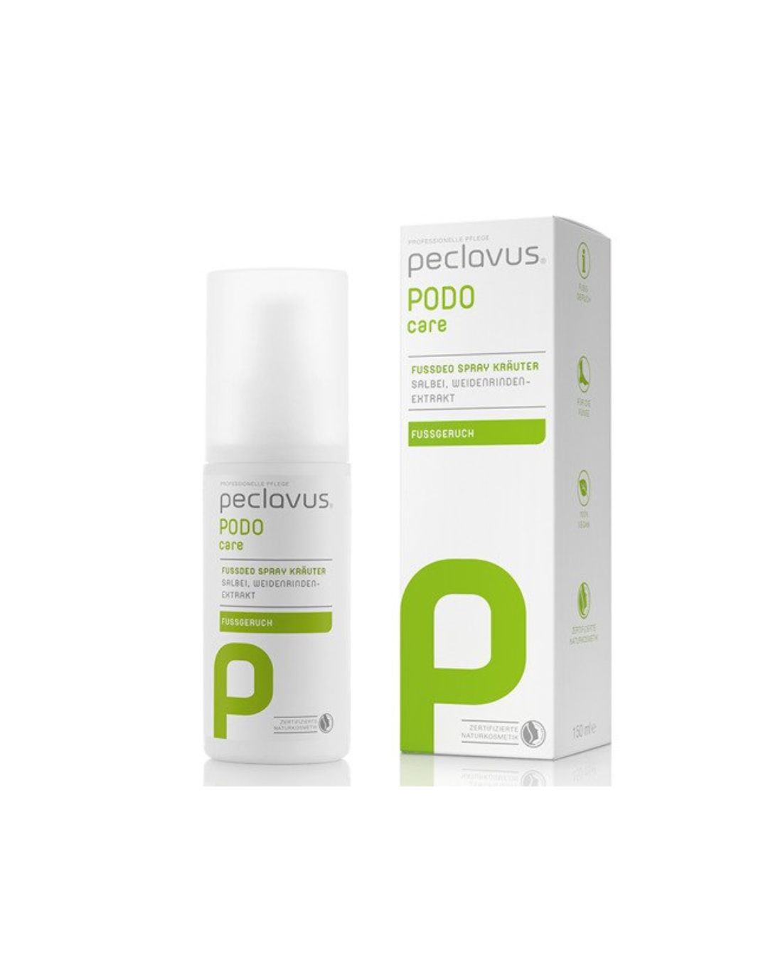 Peclavus PODOcare Fussdeo Spray Kräuter – ziołowy spray dezodorujący do stóp 150 ml