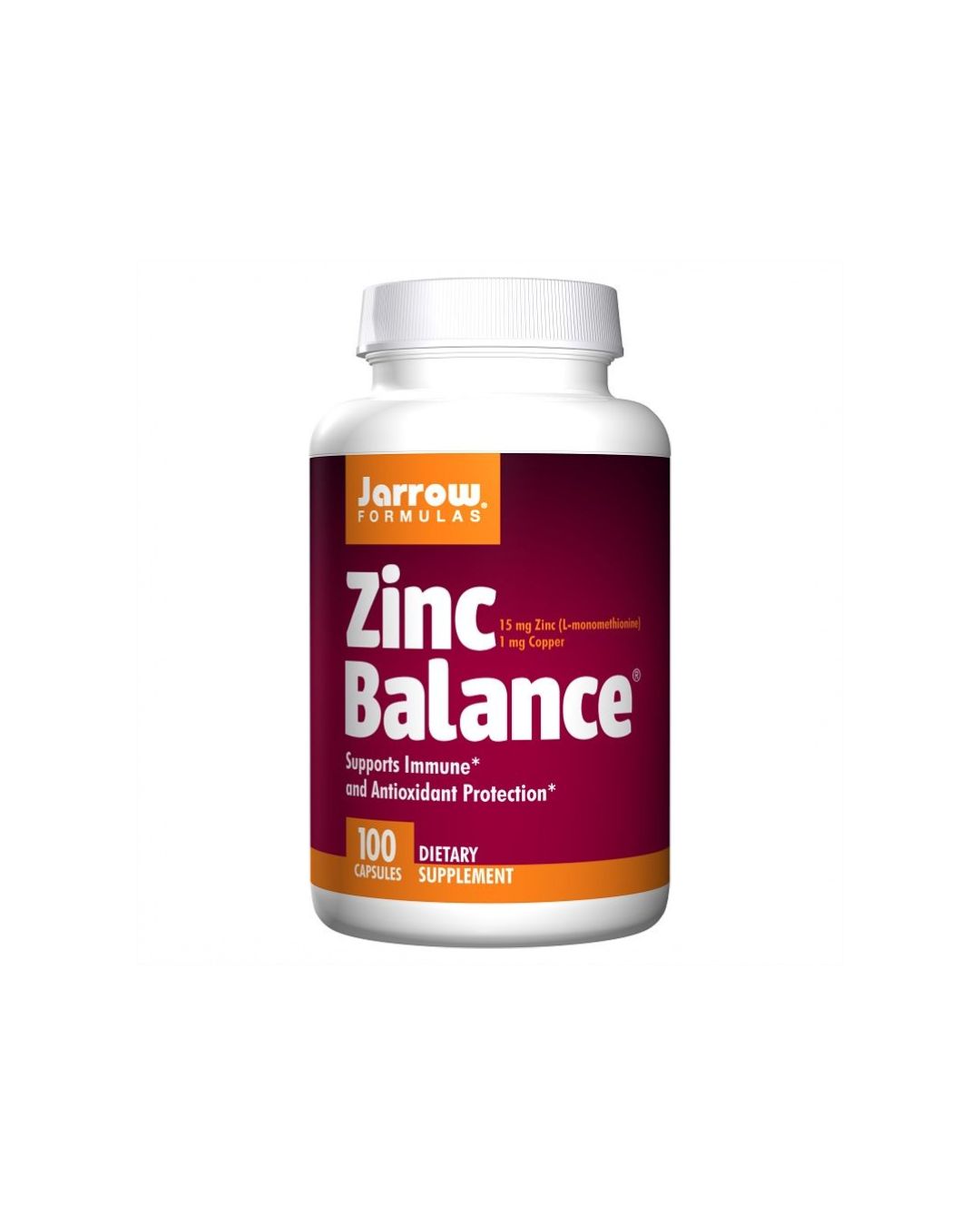 Jarrow Formulas Zinc Balance – suplement diety z cynkiem i miedzią, 100 kapsułek