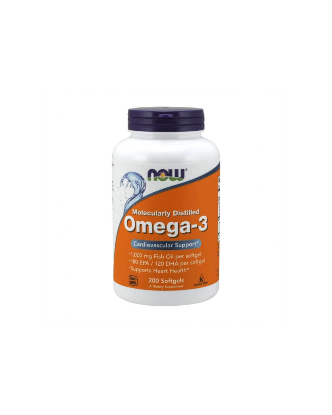 NOW Foods Omega-3 1000 mg, 200 kapsułek żelowych