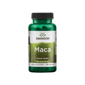 Swanson Maca Ekstrakt 500 mg – suplement diety z korzeniem maca (Lepidium meyenii), 60 kapsułek