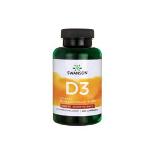 Swanson Witamina D3 2000 IU (50 µg) – suplement diety, 250 kapsułek