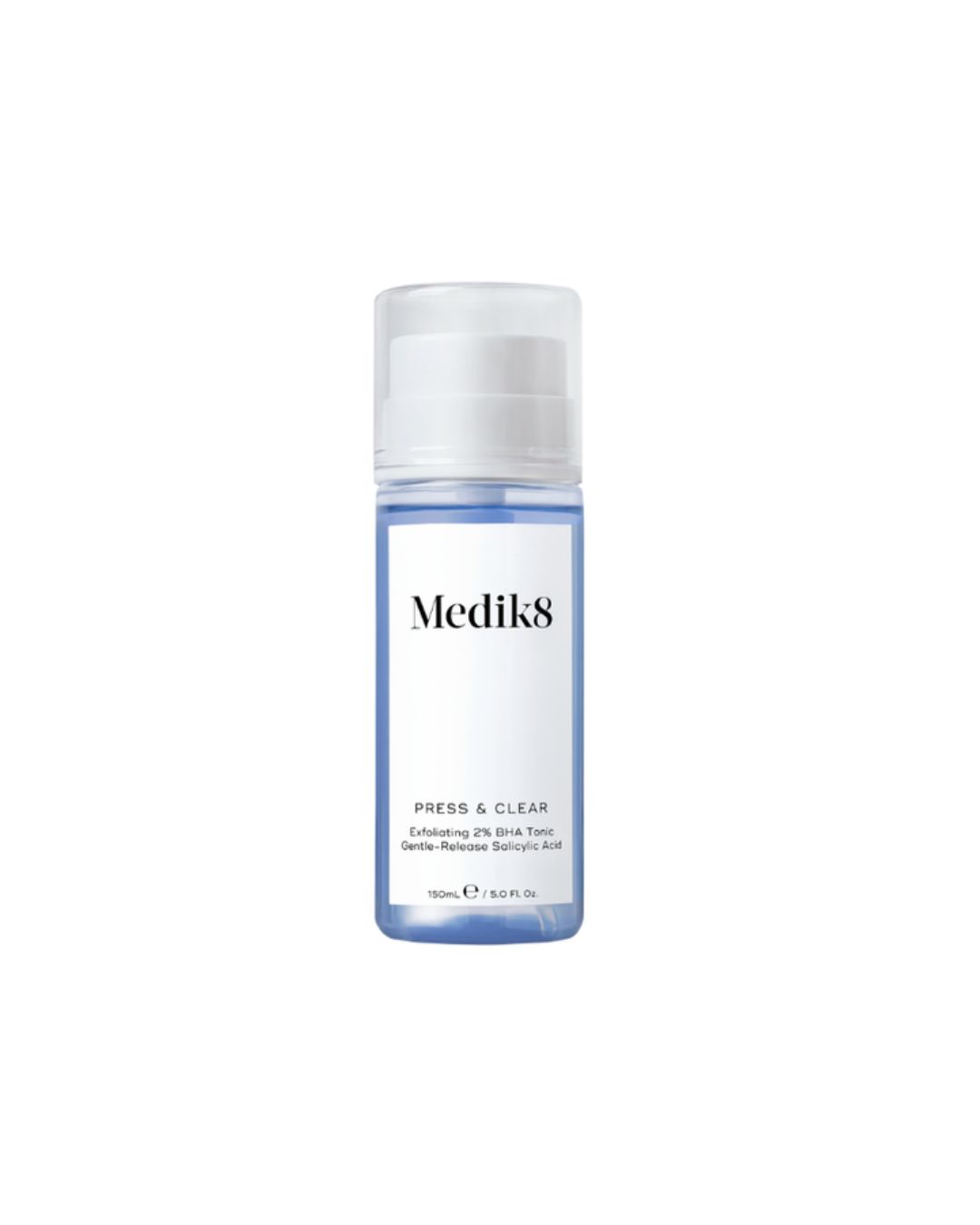 Medik8 Press & Clear™ – Exfoliating 2% BHA Tonic Gentle-Release Salicylic Acid 150 ml