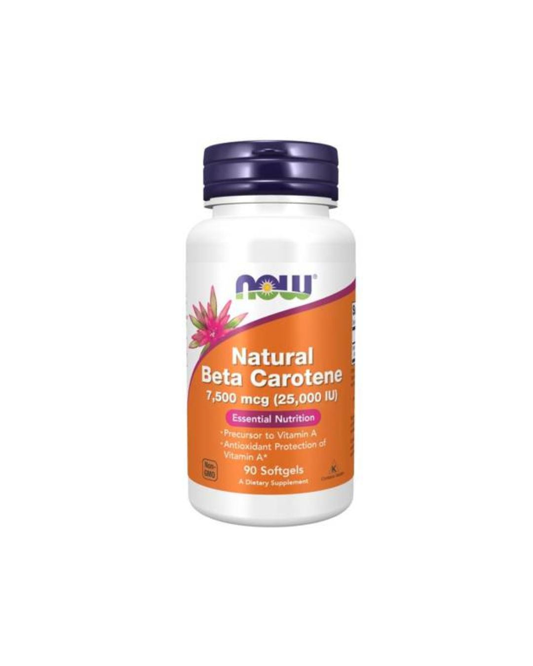 NOW Foods Natural Beta Carotene 25 000 IU – 90 kapsułek